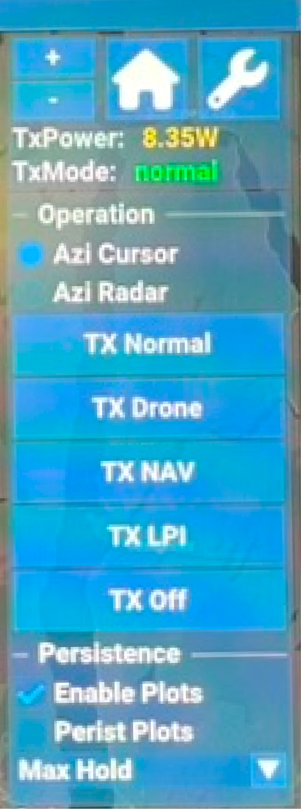 Original operation menu